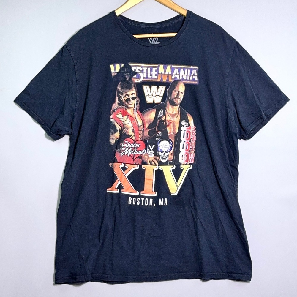 WWE WrestleMania XIV T-shirt Mens Size 2XL Shawn Michaels Stone Cold Wrestling